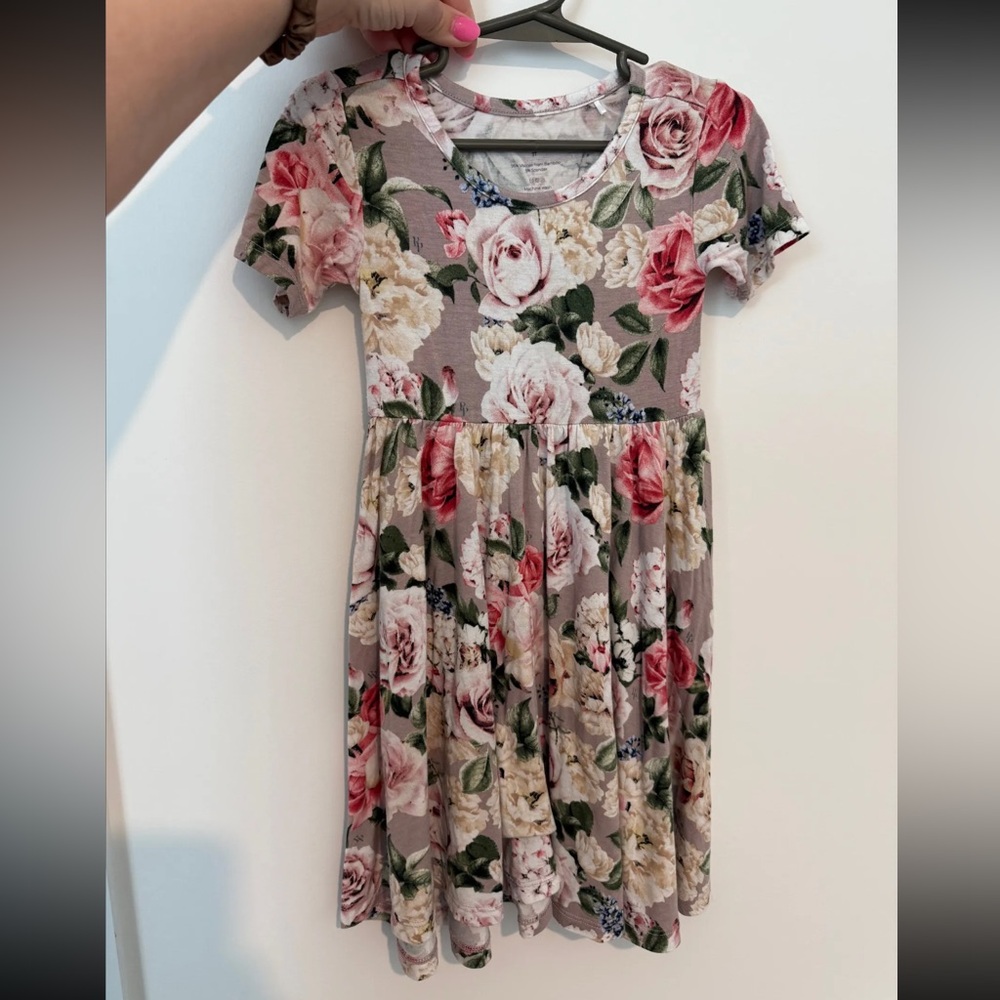 Posh Peanut Bamboo Twirl Dress - 3T